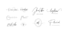 do signature, cursive, handwritten autograph logo design