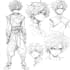 draw anime character design sheet