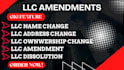 do llc dissolution, llc name change, llc ownership transfer, llc address change