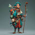 do a fantasy character art and character