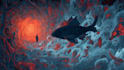 paint a digital abstract art illustration