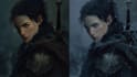 draw your character in a dark fantasy