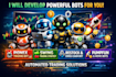develop pionex trading bot,swing trading,restock bot,cross chain bot,pumpfun bot