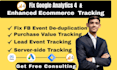 setup or fix ga4 ecommerce and server side tracking with GTM