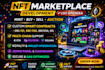 create multi chain nft marketplace website with smart contract