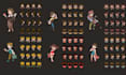 do 2d pixel art character animation design 2d pixel character sprite sheet