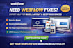 fix webflow layout, bugs and webflow responsiveness issues, fix cms problem