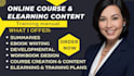 create online course training video elearning course video editing or creation