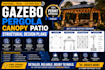 draw gazebo pergola canopy patio structural design plans