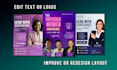 fix, redesign, and upgrade your existing flyer design