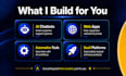build custom ai web app chatbot or saas automation for your business