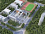 draw site plan, school campus design,educational complex, architecture rendering