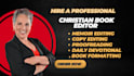 copy edit your christian book devotional prayer