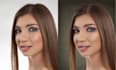 do pro headshot retouching with natural skin texture