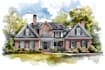 draw a watercolor house painting