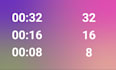 make custom countdown timer animation with alpha channel