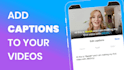 add subtitles or captions to your video