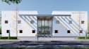 create quality educational facility render  kindergarten and livelyschool facade