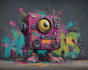 design vibrant street style graffiti illustrations