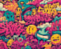 illustrate personalized graffiti style characters