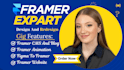 design framer or webflow website framer landing page convert figma to framer