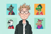 create custom nft art cartoon, mascot, avatar illustration