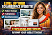 build update revamp or design squarespace membership subscription course website