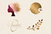 do modern and feminine beauty and beauty salon glitter logo