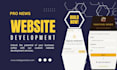 create modern news website or news app with admin panel SEO