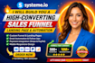 setup systeme io sales funnel, systeme io landing page, website and automation