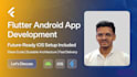 develop flutter android app with easy future ios setup as flutter develop