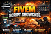 produce realistic fivem cinematics, loading screens and scripts showcases