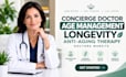 build concierge doctor age management longevity  therapy website
