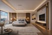 modern 3d interior design with  rendering