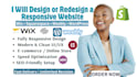 design or redesign responsive wix store, squarespace, weebly, wordpress website