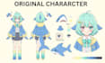 draw a detailed character reference sheet for your original character oc ych