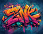 create a catching spray paint graffiti logo