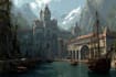 design an unique environment concept art
