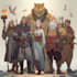make dnd group party dnd character art, dnd party