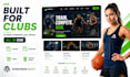 design sports website football basketball gym fitness wordpress website