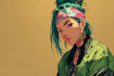 create cyberpunk illustration anime for poster music