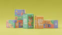 design creative educational toy packaging box with 3d mockup
