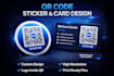 do qr code sticker card code calling