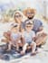 custom watercolor family portrait