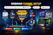 webinar funnel setup webinarjam everwebinar webinarkit zoom goto recording