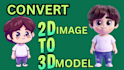 convert 2d image to 3d model, custom stl file for 3d printing
