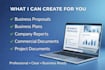 create a professional business proposal or report