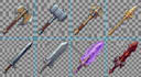 create 8bit 16bit pixel art character icons items weapons rpg game assets sprite