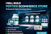 build peptide website research peptide website with payment integration