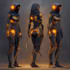 design stunning sci fi, cyberpunk, fantasy characters